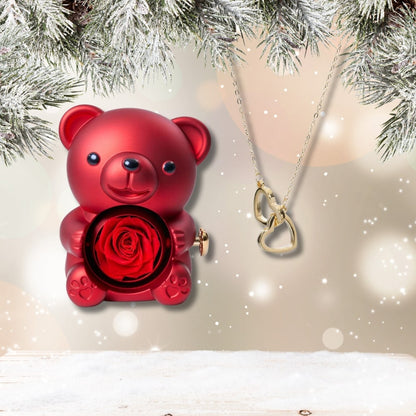 Czuły Prezent - Wieczny Niedźwiedź i spersonalizowany naszyjnik