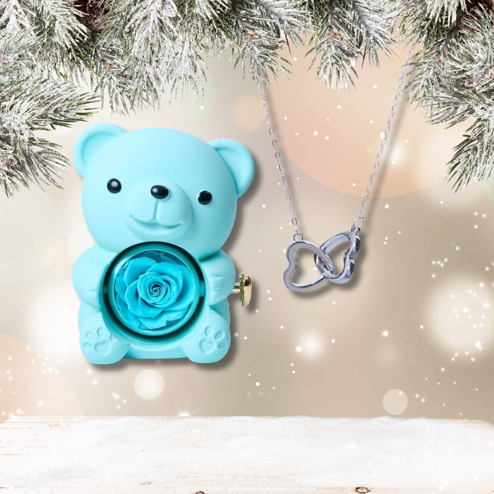 Czuły Prezent - Wieczny Niedźwiedź i spersonalizowany naszyjnik