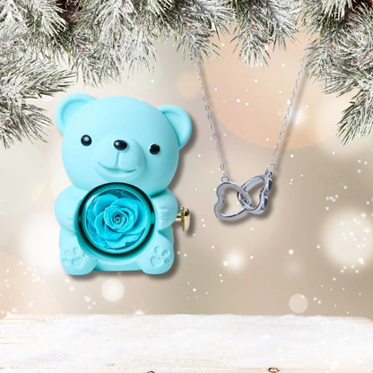 Czuły Prezent - Wieczny Niedźwiedź i spersonalizowany naszyjnik