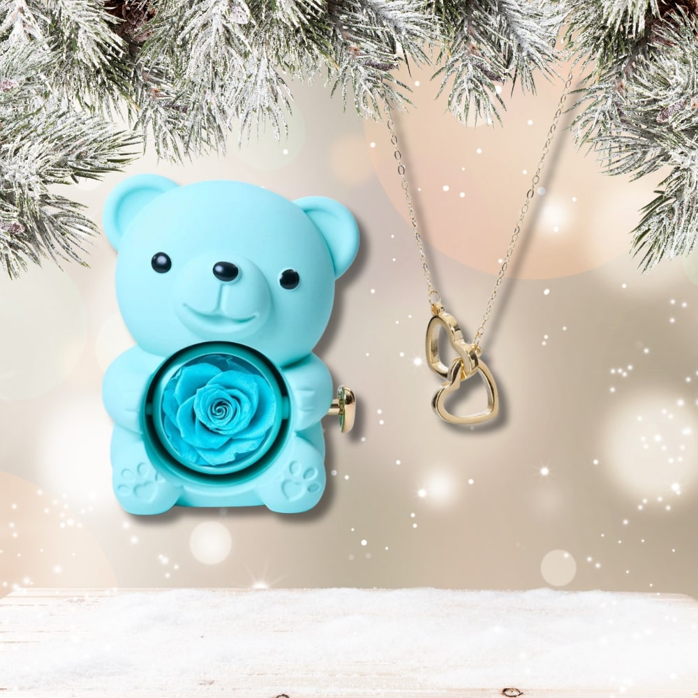 Czuły Prezent - Wieczny Niedźwiedź i spersonalizowany naszyjnik