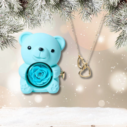 Czuły Prezent - Wieczny Niedźwiedź i spersonalizowany naszyjnik