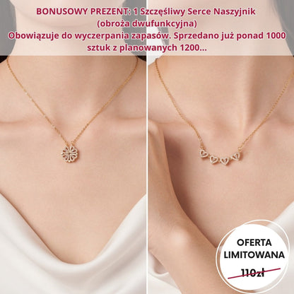 Czuły Prezent - Pudełko z wieczną różą i spersonalizowany naszyjnik